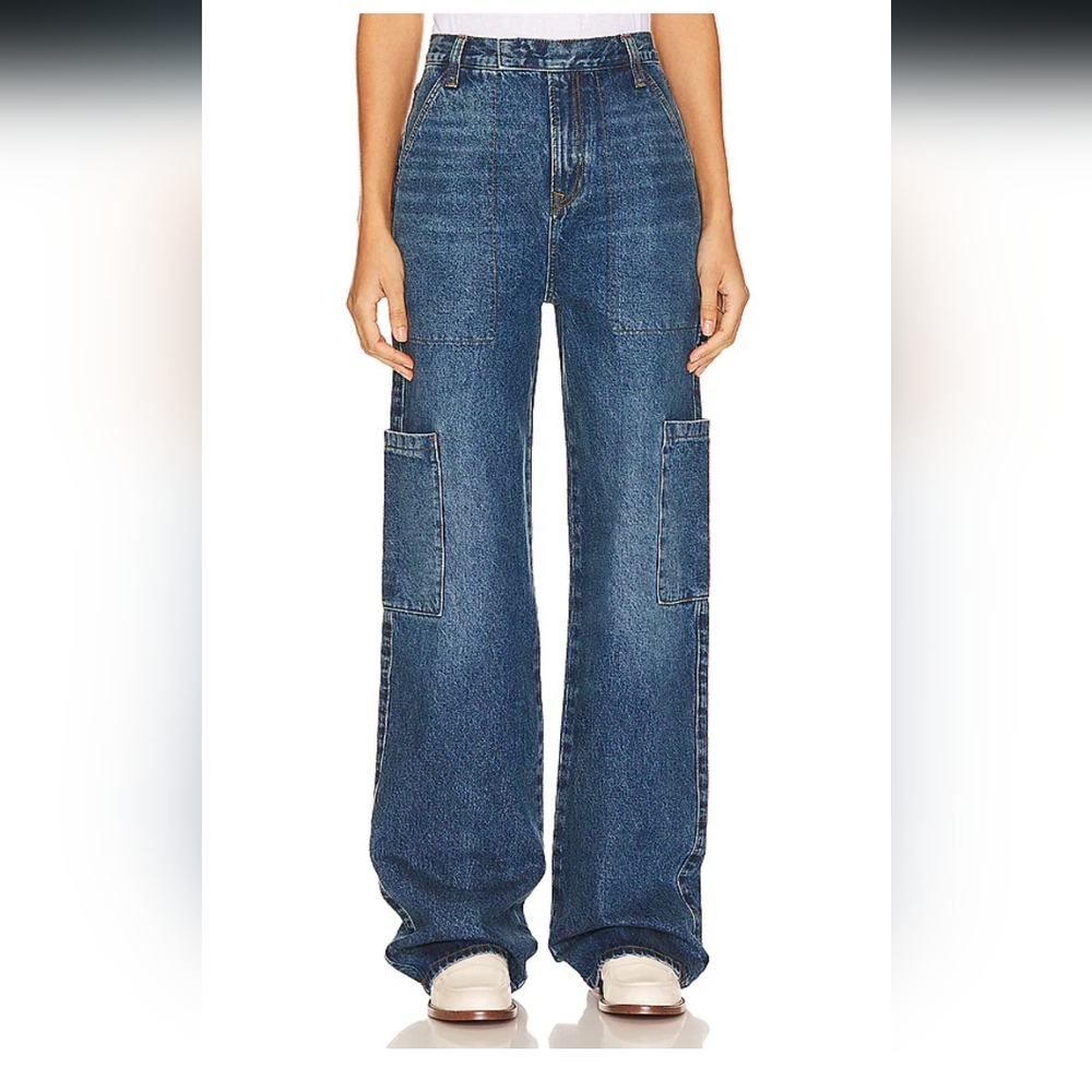 GRLFRND Elyse Trouser Cargo Jean in Crissy Field